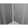 Mexen Exo quadratische Duschkabine, schiebbar, 70 x 70 cm, transparent, Chrom - 8111-070-070-01-00