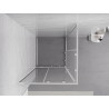 Mexen Exo quadratische Duschkabine, verschiebbar 100 x 100 cm, transparent, Chrom - 8111-100-100-01-00
