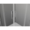 Mexen Exo quadratische Duschkabine, verschiebbar 100 x 100 cm, transparent, Chrom - 8111-100-100-01-00