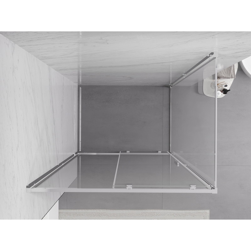 Mexen Exo-S Schiebeduschkabine 90 x 70 cm, transparent, Chrom - 8151-090-070-01-00