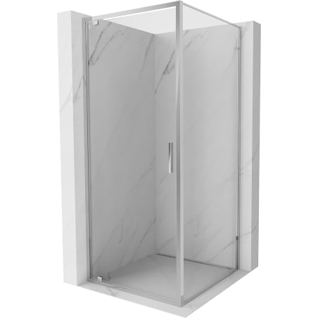 Mexen Exo Duschkabine schwenkbar 75 x 75 cm, transparent, Chrom - 8181-075-075-01-00