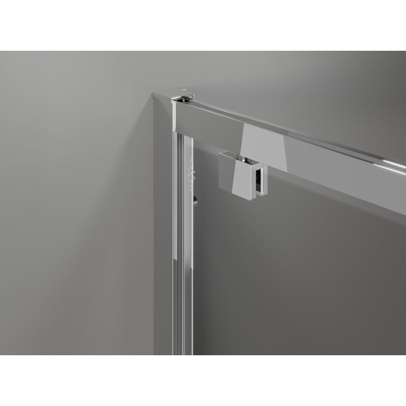 Mexen Exo Duschkabine mit Schwenktür 70 x 80 cm, transparent, Chrom - 8181-070-080-01-00
