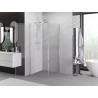 Mexen Exo Duschkabine zum Aufklappen 85 x 85 cm, transparent, Chrom - 8181-085-085-01-00
