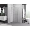 Mexen Exo 90 x 90 cm Duschkabine mit Drehtür, transparent, Chrom - 8181-090-090-01-00