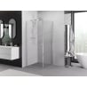 Mexen Exo Duschkabine mit Drehtür 100 x 100 cm, transparent, Chrom - 8181-100-100-01-00