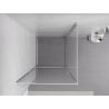 Mexen Exo Duschkabine mit Drehtür 100 x 100 cm, transparent, Chrom - 8181-100-100-01-00