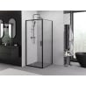 Mexen Exo Schiebeduschkabine 90 x 90 cm, transparent, schwarz - 8151-090-090-70-00