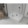 Mexen Lima faltbare Duschkabine 70 x 90 cm, transparent, schwarz + Duschwanne Flat, weiß - 856-070-090-70-00-4010B