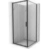 Mexen Exo Duschkabine Schiebetür 100 x 100 cm, transparent, schwarz - 8151-100-100-70-00