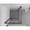 Mexen Exo Duschkabine Schiebetür 100 x 100 cm, transparent, schwarz - 8151-100-100-70-00