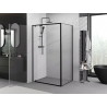 Mexen Exo Duschkabine schwenkbar 80 x 75 cm, transparent, schwarz - 8181-080-075-70-00