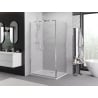 Mexen Exo Duschkabine schwenkbar 90 x 95 cm, transparent, Chrom - 814-090-095-01-00