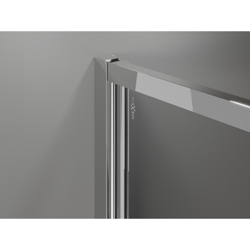 Mexen Exo Duschkabine Schwingtür 80 x 100 cm, transparent, Chrom - 814-080-100-01-00