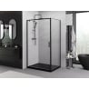 Mexen Exo Duschkabine Schwingtür 70 x 100 cm, transparent, schwarz - 8181-070-100-70-00
