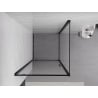 Mexen Exo Duschkabine mit Tür 100 x 100 cm, transparent, schwarz - 8181-100-100-70-00