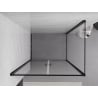 Mexen Exo Duschkabine öffnend 100 x 80 cm, transparent, schwarz - 814-100-080-70-00