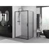 Mexen Exo Duschkabine Schiebetür 95 x 85 cm, transparent, schwarz - 8151-095-085-70-00