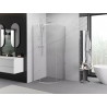 Mexen Exo halbrunde Duschkabine, verschiebbar 70 x 70 cm, transparent, Chrom - 8131-070-070-01-00