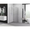 Mexen Exo halbrunde Duschkabine, verschiebbar 70 x 70 cm, transparent, Chrom - 8131-070-070-01-00