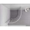 Mexen Exo halbrunde Duschkabine, verschiebbar 70 x 70 cm, transparent, Chrom - 8131-070-070-01-00