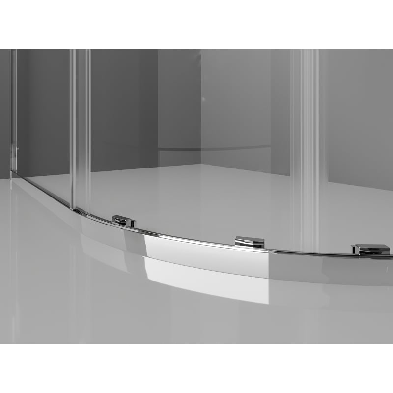 Mexen Exo-S Halbrunde Duschkabine, schiebbar 70 x 70 cm, transparent, chrom - 8131-070-070-01-00