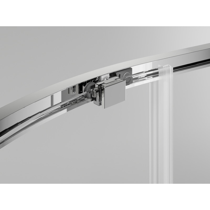 Mexen Exo Duschkabine halbrund, verschiebbar 90 x 90 cm, transparent, Chrom - 8131-090-090-01-00
