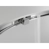 Mexen Exo Duschkabine halbrund schiebbar 100 x 100 cm, transparent, Chrom - 8131-100-100-01-00