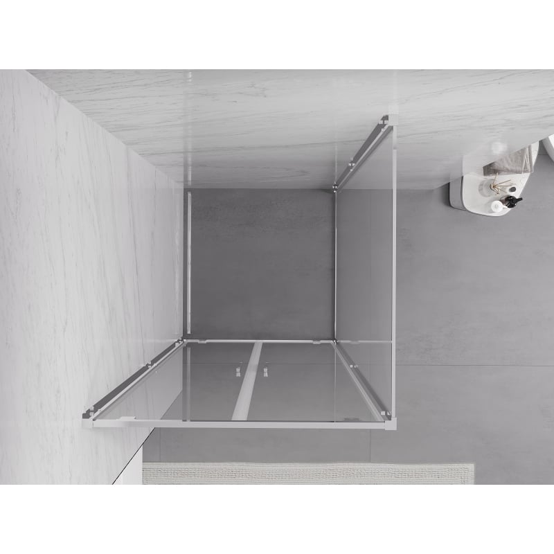 Mexen Exo Duschkabine schwenkbar 90 x 90 cm, transparent, Chrom - 8182-090-090-01-00