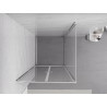 Mexen Exo Duschkabine schwenkbar 100 x 100 cm, transparent, Chrom - 8182-100-100-01-00