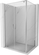 Mexen Exo Duschkabine zum Schwenken 90 x 80 cm, transparent, Chrom - 8182-090-080-01-00