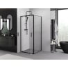 Mexen Exo Duschkabine schwenkbar 70 x 70 cm, transparent, schwarz - 8182-070-070-70-00