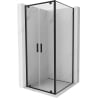 Mexen Exo Duschkabine Schwenktür 90 x 90 cm, transparent, schwarz - 8182-090-090-70-00
