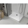 Mexen Lima faltbare Duschkabine 100 x 110 cm, transparent, schwarz + Duschwanne Flat, weiß - 856-100-110-70-00-4010B