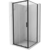 Mexen Exo Duschkabine zum Schieben 95 x 95 cm, transparent, schwarz - 8151-095-095-70-00