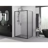 Mexen Exo Duschkabine verschiebbar 120 x 100 cm, transparent, schwarz - 8151-120-100-70-00