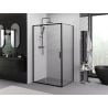Mexen Exo Duschkabine zum Schieben 145 x 100 cm, transparent, schwarz - 8151-145-100-70-00