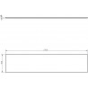 Mexen Uni Nasschrankplatte 210 cm, weiß glänzend - 91AXX-2104-464-18-00
