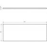 Mexen Uni Schrankplatte 120 cm, weiß matt - 91AXX-1204-464-18-01