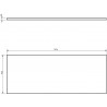 Mexen Uni Arbeitsplattenschrank 120 cm, graumatt - 91AXX-1204-464-18-62