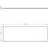 Mexen Uni Ablageplatte 140 cm, graphit matt - 91AXX-1404-464-18-66