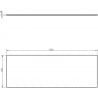 Mexen Uni Blat für Schränke 130 cm, Schwarz Hochglanz - 91AXX-1304-464-18-70