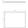 Mexen Uni Schranktischplatte 60 cm, Eiche - 91AXX-0604-464-18-81