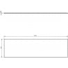 Mexen Uni Waschtischplatte 160 cm, Eiche - 91AXX-1604-464-18-81