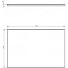 Mexen Uni Schrankplatte 70 cm, Nussbaum - 91AXX-0704-464-18-86