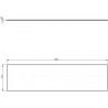 Mexen Uni Schrankplatte 180 cm, Nuss - 91AXX-1804-464-18-86