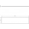 Mexen Uni Arbeitsplatte 200 cm, Nussbaum - 91AXX-2004-464-18-86