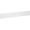 Mexen Rivel Front gerillt für den Badezimmerschrankkorpus 120 x 20 cm, weiß matt - 91A20-1200-235-1-01