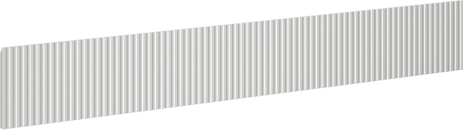 Mexen Rivel gerillt für den Korpus des Badezimmerschranks 140 x 20 cm, graumatt - 91A20-1400-235-1-62