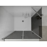 Mexen Lima faltbare Duschkabine 70 x 120 cm, Graphit, Chrom + Duschwanne Flat, Weiß - 856-070-120-01-40-4010