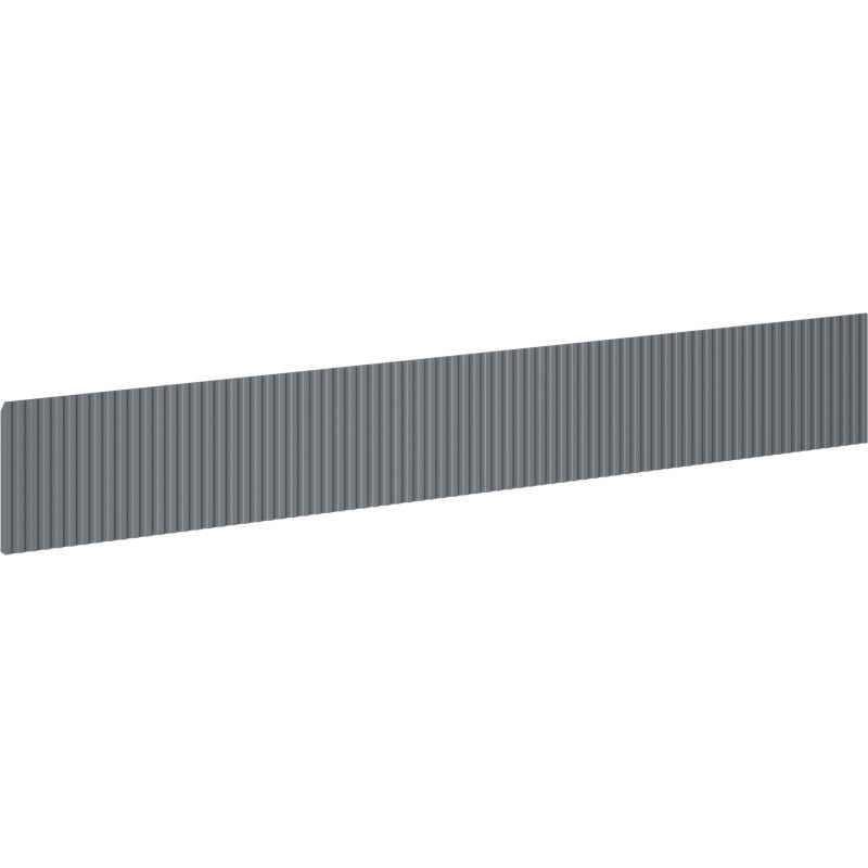 Mexen Rivel gefräste Front für Badezimmerschrankkorpus 120 x 20 cm, Graphit matt - 91A20-1200-235-1-66